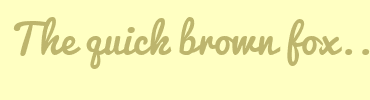Image with Font Color BDB56D and Background Color FFFFC2